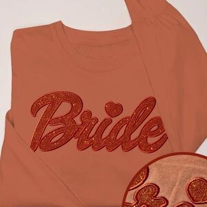 Comfort Colors Orange 'Bride' Long Sleeve Shirt